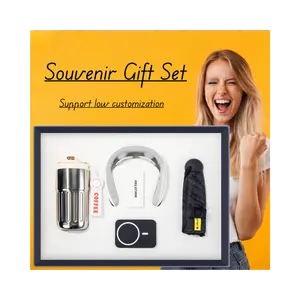 New Promotional Items 6 In 1 Charging Stand Neck Massager Corporate Gift Set Unique Products To Sell Online For Mother'S Day