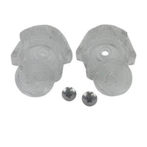 Poignées de robinet en acrylique transparent à visser pour lavabo de salle de bain, pour Phoenix - Product Image 3