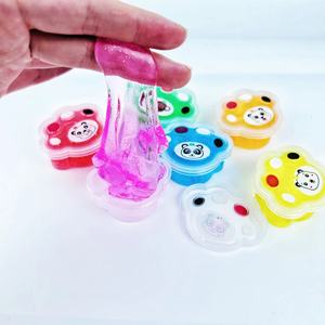 Unique Design 48 Pack Kids <b>Bubble</b>-Blowing Crystal Party Favor Cat Paw Shape Colorful <b>Mini</b> Slime Toys - Product Image 6
