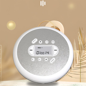 Reproductor de CD Portátil Redondo en Oferta, Inalámbrico con Bluetooth 5.0, Pantalla LCD, Recargable, Reproductor de Audio USB para el Hogar y Aprendizaje de Idiomas - Product Image 4
