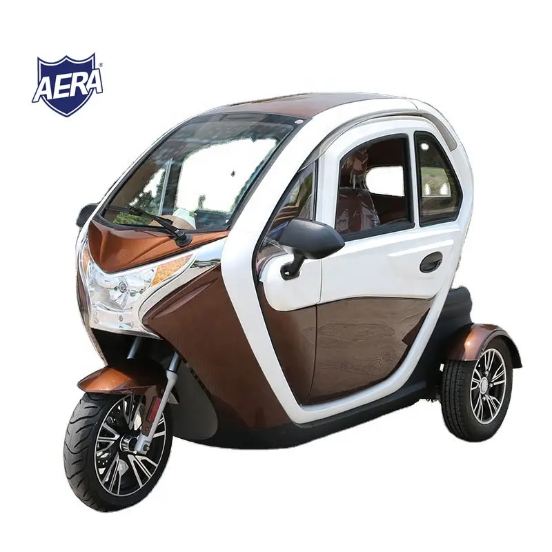 AERA-T414 EEC-motocicleta eléctrica de 3 ruedas con cabina, 1000w, 70km de distancia máxima