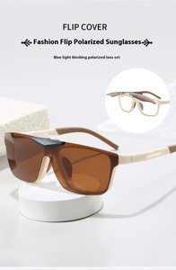 Gafas de Sol para ciclismo 2 en 1 con lente abatible magnética con marco polarizado UV400 TAC y TR90 Protección solar óptima - Product Image 2
