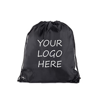 Sac à dos à cordon de serrage en Polyester 210D, sac à dos de Sport personnalisé en Polyester avec impression numérique