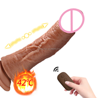 9-Zoll Vibrator Sexspielzeug Stoßender Dildo, Realistischer Sicherheits-Silikon-Dildo mit 10 Stoß- und Vibrationsmodi für Frauen Vagina Anal Sex