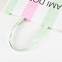 Logo personnalisé en forme de bateau tissé PP Shopping Sac fourre-tout en impression couleur réutilisable recyclable pliant avec poignée Promotions modernes