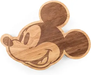 Wooden animal statue tray, cute mouse shape, suitable for table food placement, bread, sushi, etc., decorate your desktop