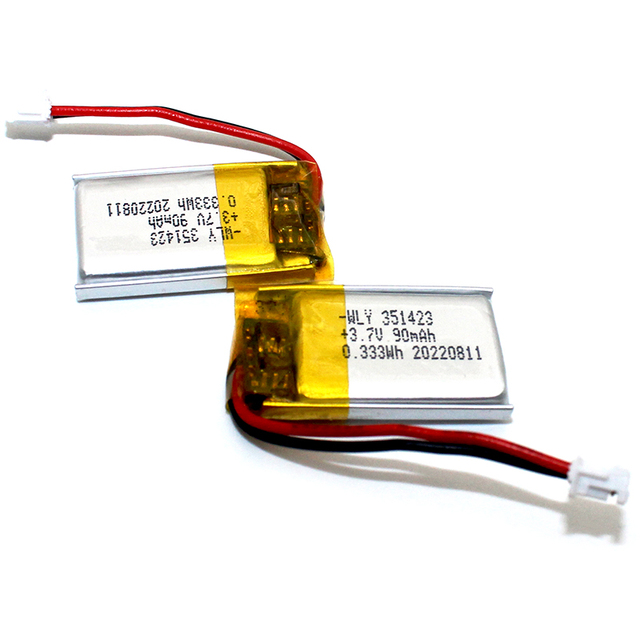 Ultra Thin  Lipo Battery Wiliyoung 351423 3.7v 0.333wh 90mah Lithium Polymer Battery for Kid Toys