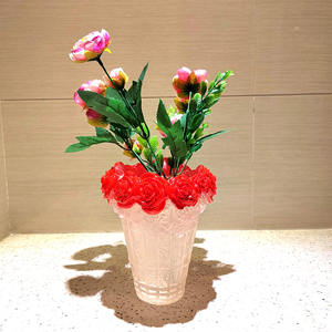 2025 एक टुकड़ा खिलने वाली संपत्ति क्रिस्टल वेज़ गोल्ड फूल क्लस्टर ग्लास सजावटी घर सजावट क्रिसमस आदर्श उपहार दोस्त परिवार - Product Image 3