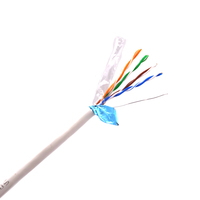 Kabel LAN U/UTP CAT 5E 4PR 24AWG PVC 305 Meter Tembaga Murni Solid UTP 0.51mm 1000ft 305m Kabel Jaringan