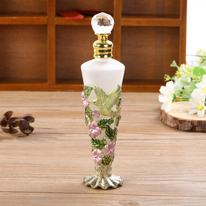 25ml botella de Cono redondo Hada esmalte abeja colibrí Perfume botella de aceite esencial Botella de perfume de vidrio elegante - Product Image 1