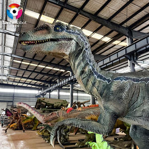 <span class=keywords><strong>Dinosaure</strong></span> <span class=keywords><strong>Velociraptor</strong></span> Animatronique Animé Jurassic Park pour Enfants, Manège de Parc d'Attractions, <span class=keywords><strong>Télécommandé</strong></span>, en Fibre de Verre, Réaliste - Product Image 3