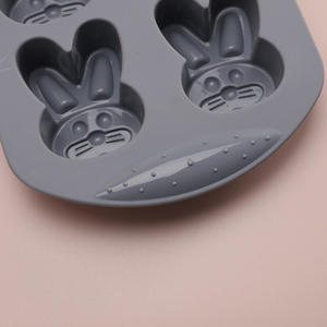 Moule en silicone antiadhésif résistant à la chaleur à six cavités pour <span class=keywords><strong>chocolat</strong></span>, pudding, biscuits, outils de pâtisserie, facile à démouler, pour la <span class=keywords><strong>famille</strong></span> et le bricolage - Product Image 4