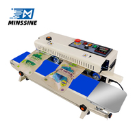 Nouvelle machine de scellage thermique électrique horizontale continue pour sachets de café, de thé, de chips, cartons, boissons, produits chimiques - Automatique
