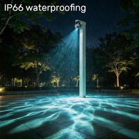 Luz de arandela IP66wall Logotipo personalizado Gobo Efecto de agua dinámico para Parque de Atracciones Luz de proyección de piso LED de alta definición
