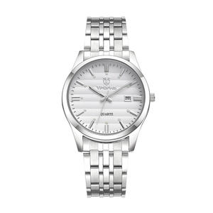 Reloj de Cuarzo para Hombre <span class=keywords><strong>Taobo</strong></span> Shi de Calidad, Venta al por Mayor, Resistente al Agua, con Calendario, Luminoso, Correa de Acero Inoxidable de Alta Gama con Textura Horizontal - Product Image 3