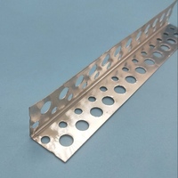 Promotion : Cornière perforée en métal pour cloison sèche, profil R, en aluminium galvanisé, pour protection des bords muraux