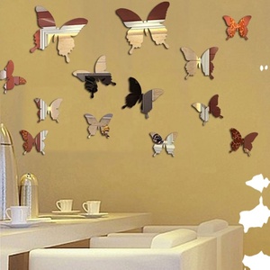 12Pcs/<b>set</b> Butterflies Reflective PET <b>Wall</b> <b>Mirror</b> Decal <b>Wall</b> Art Decor Self-adhesive 3D Butterfly <b>Mirror</b> <b>Wall</b> Stickers - Product Image 6
