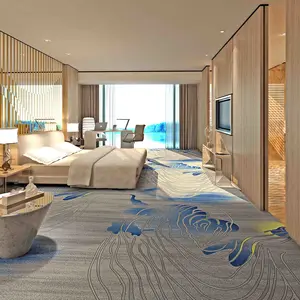 कई शैलियों वाले कालीनों से भरा आइल होटल वाणिज्यिक नायलॉन प्रिंट कालीन को अनुकूलित किया जा सकता है