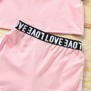 Summer Casual Style Girls Clothes Set Letter Sleeveless Tank Top &amp; Shorts <strong>Fashion</strong> Outfit for Kids &amp; <strong>Teens</strong> - Product Image 6
