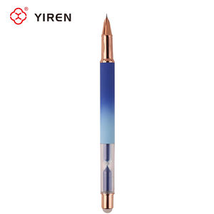 Stylo plume à encre effaçable dégradée de la marque YIREN, logo personnalisé, cadeau personnalisé pour le bureau et l'école, translucide - Product Image 2