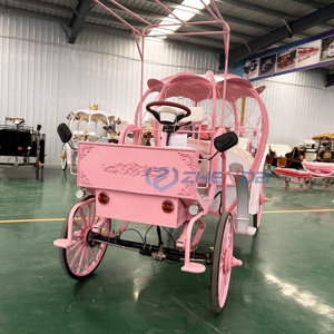 Carruaje Eléctrico Rosa Zhenda, Ideal para Turismo y Navidad, con 1 Año de Garantía - Product Image 6