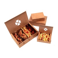 Frites frites poulet pépites aller boîtes carton papier emballage alimentaire gaufrage mat stratification type de dossier pour croustilles