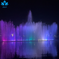 Fontaine musicale personnalisée pour jardin, piscine, élément décoratif aquatique