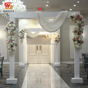 SMOOTH High Quality Pvc Square Acrylic White Panel <b>Wedding</b> Backdrops Stand <b>Wedding</b> <b>Arch</b> - Product Image 2