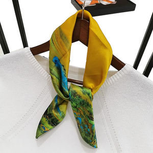Conception imprimée qualité avant foulard en <span class=keywords><strong>soie</strong></span> personnalisé Unique femmes carré marque foulards en <span class=keywords><strong>soie</strong></span> 100% foulard en <span class=keywords><strong>soie</strong></span> Foulard en <span class=keywords><strong>soie</strong></span> - Product Image 3