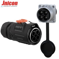 Jnicon MJ32 connecteur XLR étanche IP67 prise femelle et connecteurs mâles 4Pin haute tension 80A/600V pour désherbeur