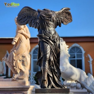 YOUFINE Grande <span class=keywords><strong>Statua</strong></span> di Dea Greca a Grandezza Naturale Scultura in Bronzo da Esterno Donna Senza <span class=keywords><strong>Testa</strong></span> <span class=keywords><strong>Statua</strong></span> della Vittoria Alata - Product Image 1