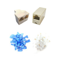 Kit peralatan jaringan, kabel Ethernet 8P 6P Lan Tester Cutter melewati Kit alat tangan RJ45 alat perbaikan