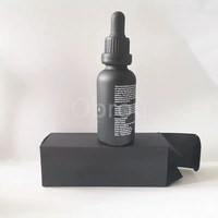 Prêt à expédier petites boîtes en papier kraft artisanal noir 5ml-100ml boîte d'emballage de bouteille d'huile essentielle blanc noir Options disponibles