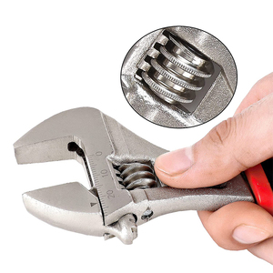 Chiave Regolabile DEDING Modello AW02-M 8" con Coppia Elevata, Metrica, OEM, Flessibile, con Testa a Vite a Sfuso da 45° Cromata - Product Image 2