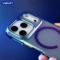 VAWI B341 – Coque de téléphone magnétique en PC de haute qualité et colorée pour iPhone 17 Pro Max, coque antichoc pour iPhone 17 16 Pro Max