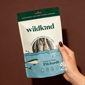 Bolsas Personalizadas con Cierre Vertical para Aperitivos de Mariscos |   Empaque a prueba de humedad de papel de aluminio con orificio euro para snacks liofilizados - Product Image 4