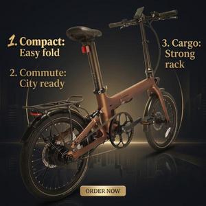 Naicisports 20" Carbon Fiber Folding E-Bike 7-Speed 250W Lithium <b>Battery</b> Rear Hub Power-Sensing Torque Sensor for Campus Short - Product Image 1