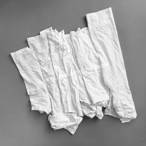 Chiffons en coton blancs industriels, chiffons de t-shirts de couleurs mélangées, chiffons en coton 100% recyclé, chiffons de nettoyage - Product Image 1