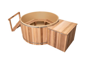 Jacuzzi de Madera de Cedro para Exteriores, Diseño Nuevo Más Vendido de <span class=keywords><strong>2022</strong></span>, Jacuzzi con Calefacción a Leña, <span class=keywords><strong>Spas</strong></span> Portátiles - Product Image 4