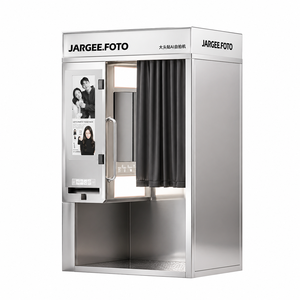 Modern Aurora Selfie Photo Booth Kiosk <b>with</b> DSLR <b>Camera</b> Dye Sublimation <b>Printer</b> for Malls Hotels Events - Product Image 3