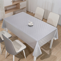 Nappe rectangulaire en PVC gris argenté scintillant RNPT pour fabricant de nappes, Toalha De Mesa PVC, Nappes De Table PVC