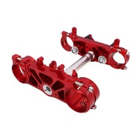 Triple Clamp Aluminium JFG CNC Alloy untuk Sepeda Motor Honda MX CRF450 CRF250