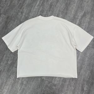 เสื้อยืดผ้าฝ้าย 100% หนานุ่ม ขอบดิบ ดีไซน์หรูหรา ตกแต่งด้วยคริสตัลสั่งทำพิเศษ พิมพ์ลายกราฟิกขนาดใหญ่ สำหรับผู้ชาย - Product Image 5