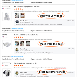 4 "x 3" 101.6mm x 76.2mm trực tiếp nhiệt địa chỉ gửi thư vận chuyển mã vạch FBA Stickers Fn SKU nhãn cho ngựa vằn eltron - Product Image 4