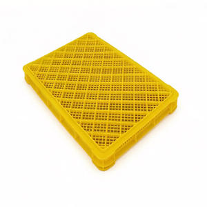 Boîte <span class=keywords><strong>de</strong></span> palette en plastique ventilée et durable <span class=keywords><strong>de</strong></span> qualité alimentaire pour fruits et légumes, écologique, en maille, pour la vente - Product Image 4