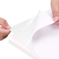 Papier semi-brillant 80 g/m², 700 mm x 1000 mm, étiquettes thermiques autocollantes, papier autocollant pour étiquettes 70 x 100 cm, feuilles de papier autocollant