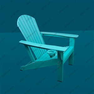 Mobilier de patio moderne <span class=keywords><strong>Fauteuil</strong></span> Adirondack avec porte-gobelet en <span class=keywords><strong>plastique</strong></span> recyclé bois pour jardin arrière-cour - Product Image 2