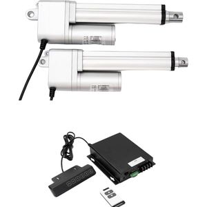 Ensemble d'actionneurs linéaires 12V 24V AGW2000 avec contrôleur de synchronisation et adaptateur d'alimentation pour élévateur d'armoire et élévateur de télévision - Product Image 1