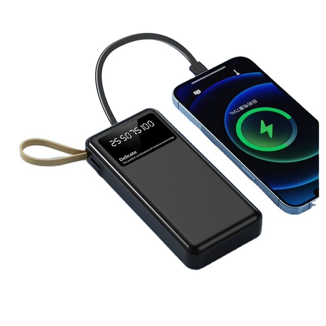 Power Bank Portable Universal Slim Phone Charger 20000mah 10000mah Usb Power Bank With Cable