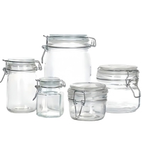 Pots ronds de balle de dessus d'oscillation de 4.25oz 120ML avec hermétiquement des joints pour le marinage, préservant